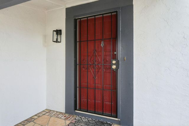 a view of front door