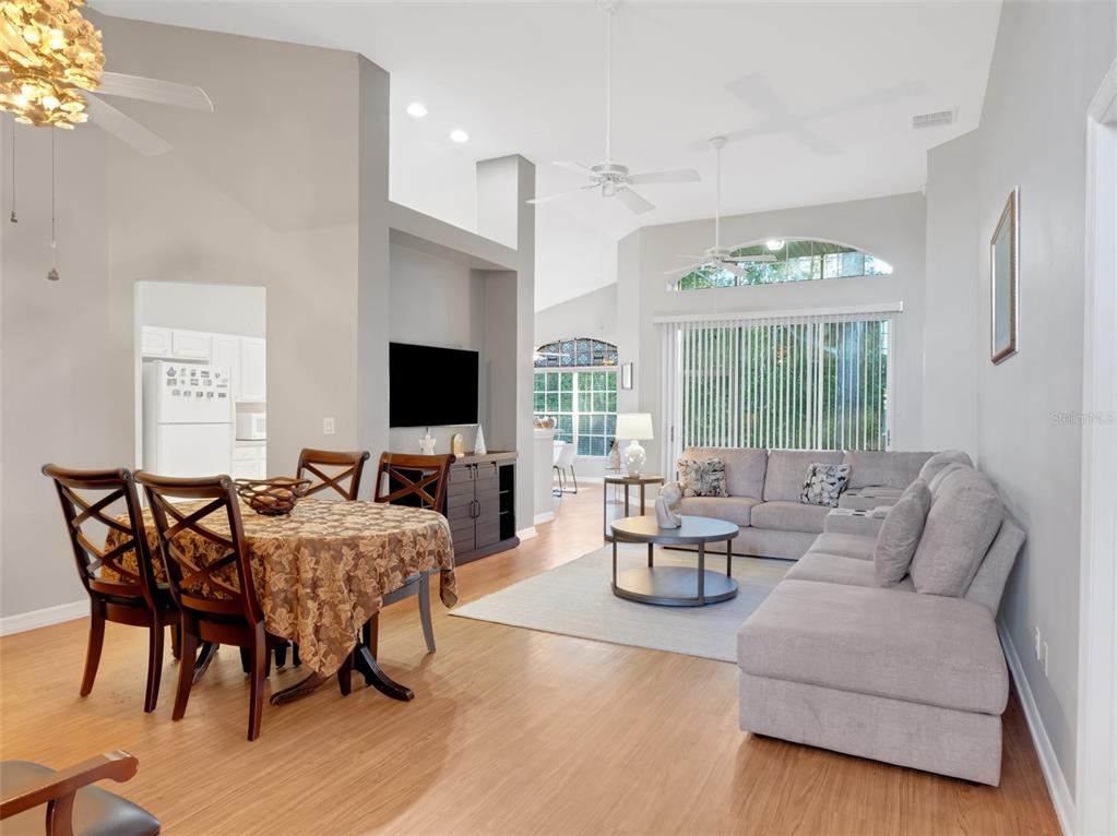 411 Ridge View Drive Davenport, FL 33837 - Photo 9 of 24 a living room with fireplace furniture and a flat screen tv