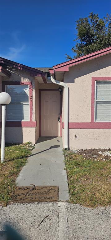 a front view of a house