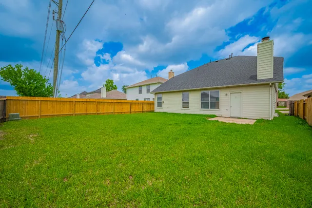a view of a park with slide