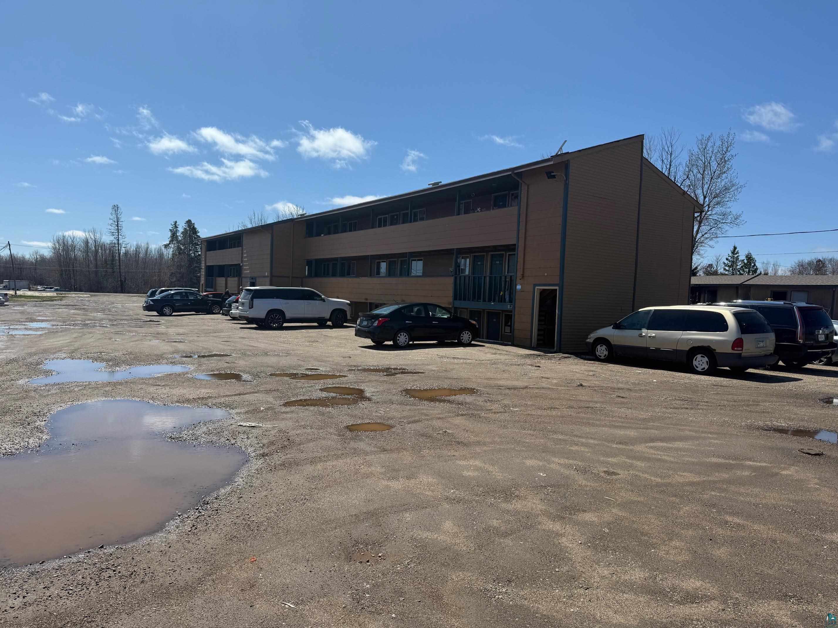 View of uncovered parking lot