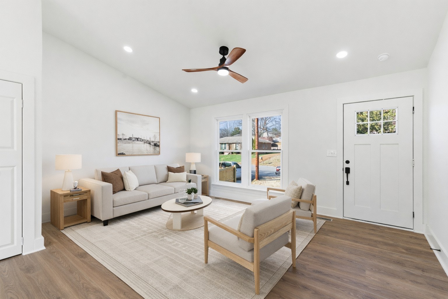 206 New Sawyer Brown Road Nashville, TN 37221 - Photo 1 of 46 a living room with furniture and a wooden floor