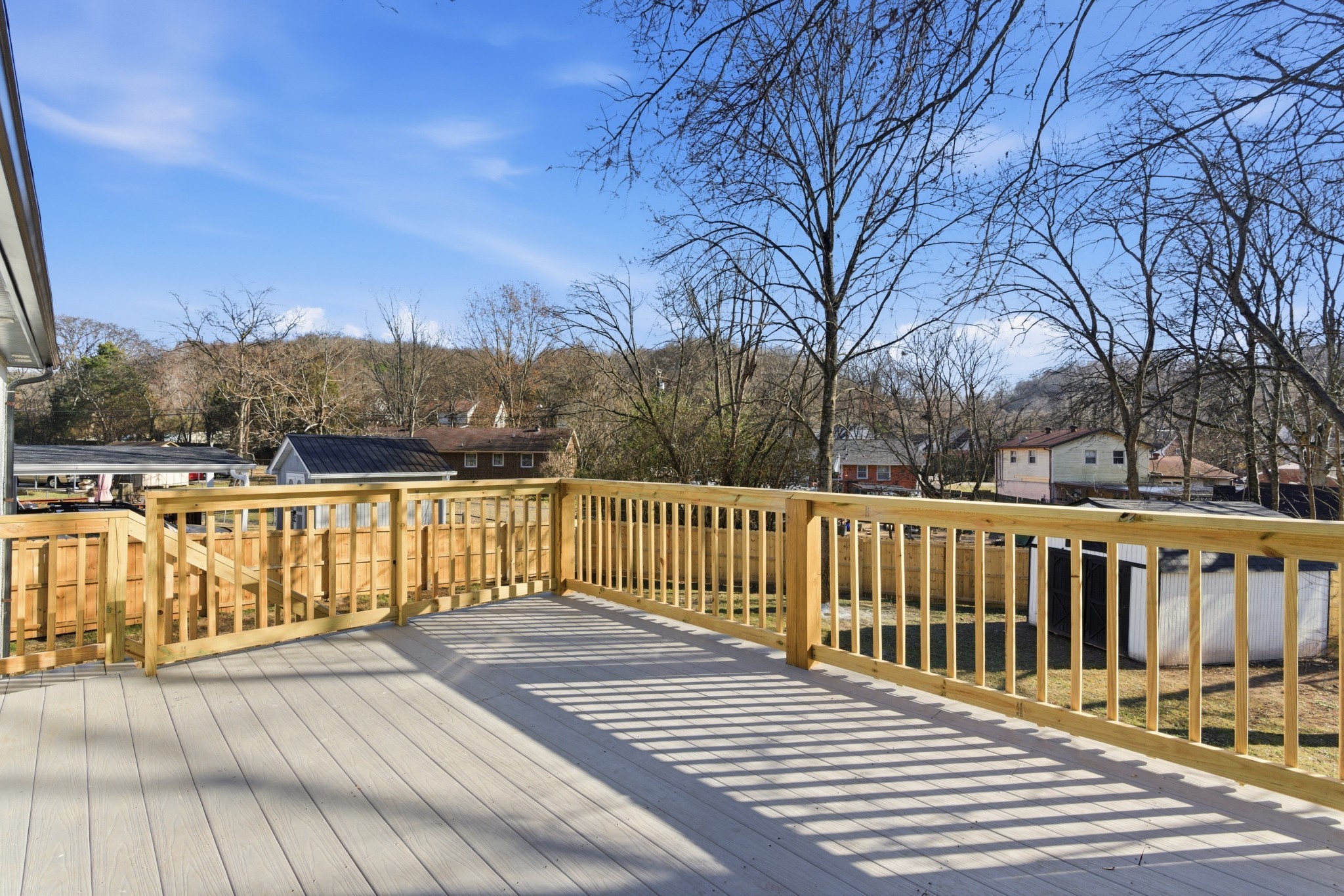 206 New Sawyer Brown Road Nashville, TN 37221 - Photo 39 of 46 a view of deck with mountain view and wooden floor