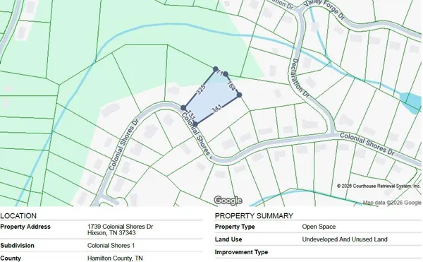 $35,000 | 1739 Colonial Shores Drive, Hixson, TN 37343