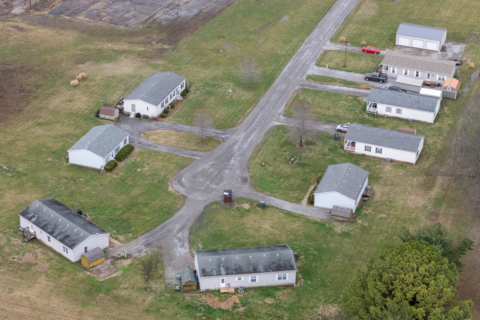 111 Devan Drive Murphysboro, IL 62966 - Photo 19 of 22 an aerial view of a house with a garden and swimming pool
