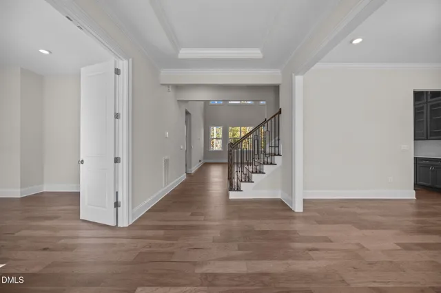 a view of an empty room and window