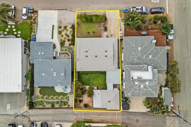 aerial view of a house