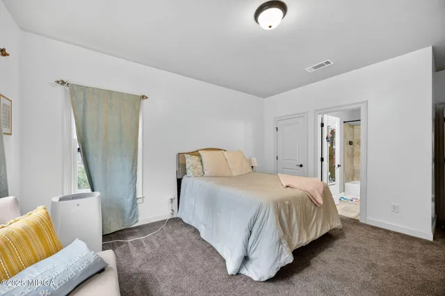 a workspace with wooden floor