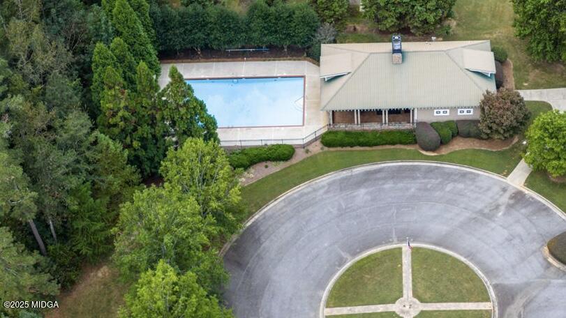 120 Homestead Circle Forsyth, GA 31029 - Photo 61 of 68 an aerial view of a house with swimming pool and garden