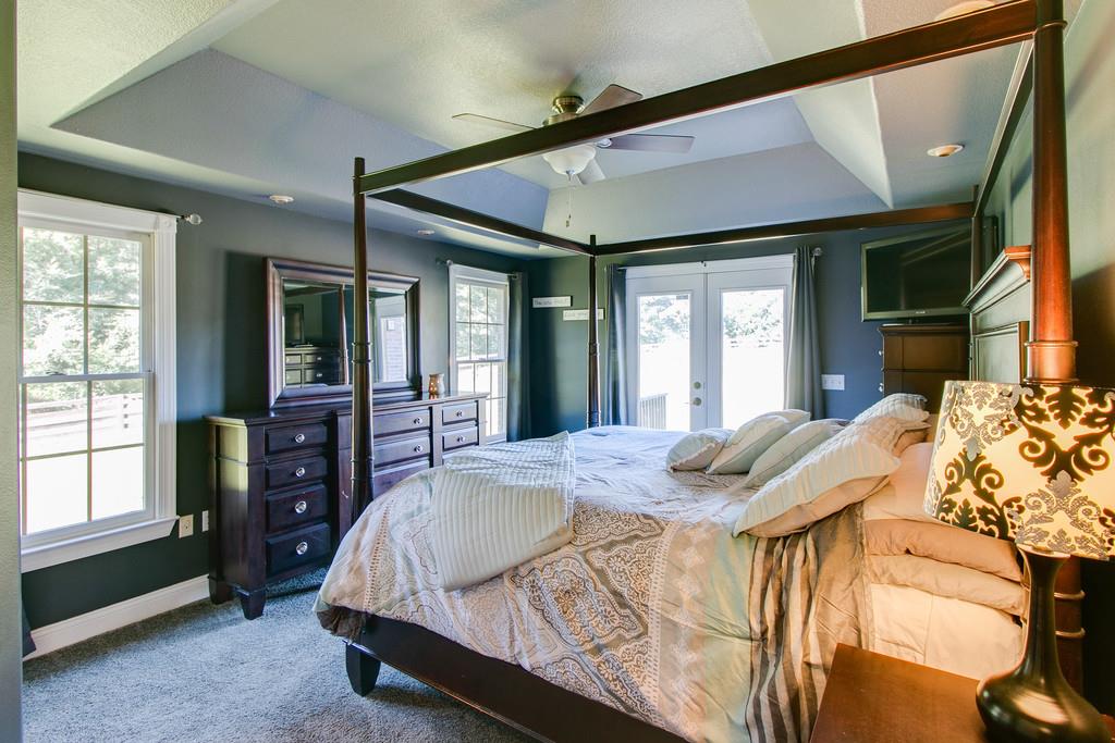 947 Bold Springs Road McEwen, TN 37101 - Photo 13 of 27 Master suite with double door leading to private deck .