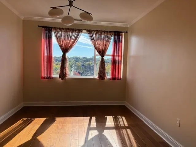 a view of small space with a window