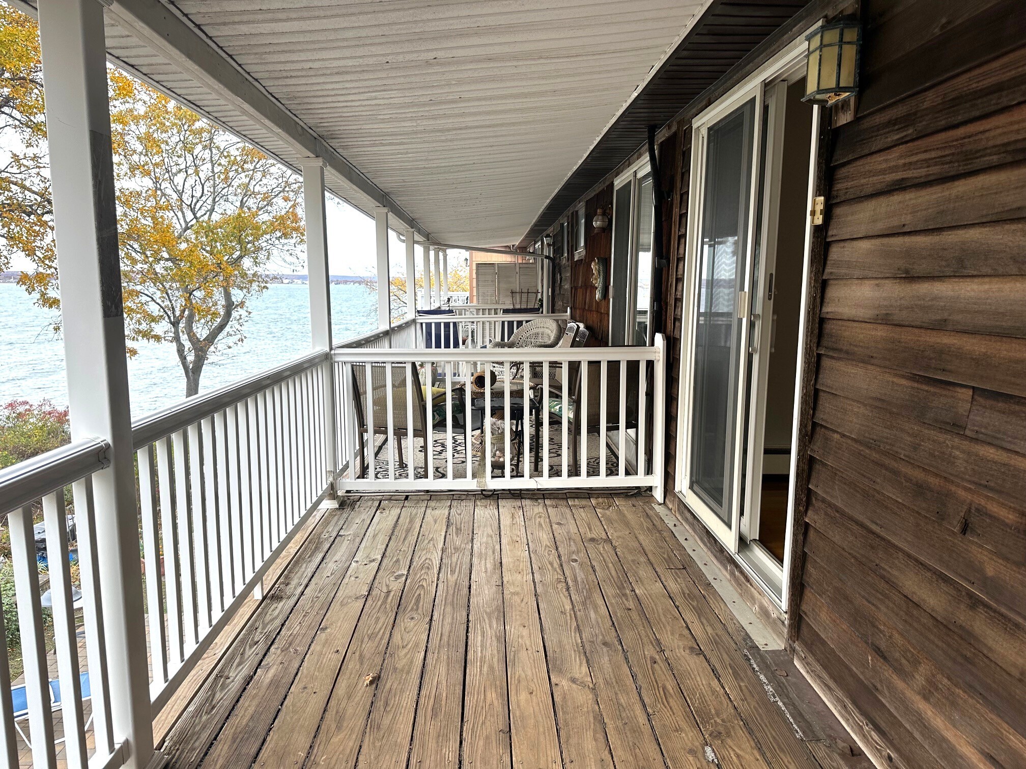 1 Cora Street, Unit 4 New Haven, CT 06512 - Photo 12 of 22 a view of a balcony with wooden floor