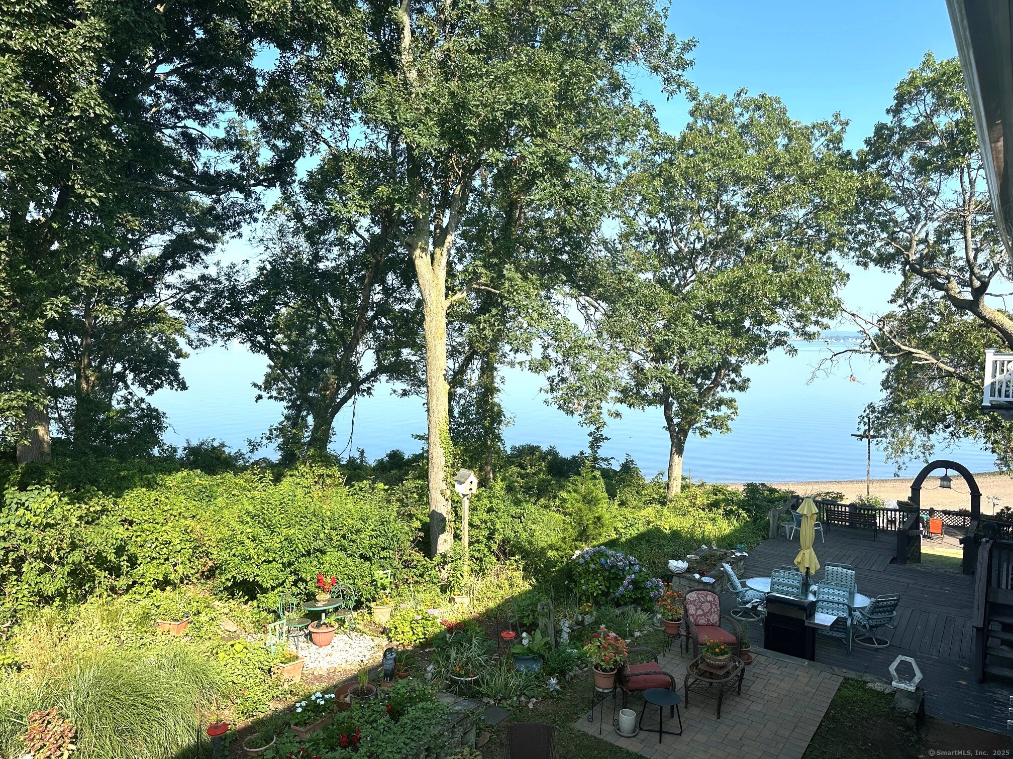 1 Cora Street, Unit 4 New Haven, CT 06512 - Photo 15 of 22 a view of a garden with plants and large trees