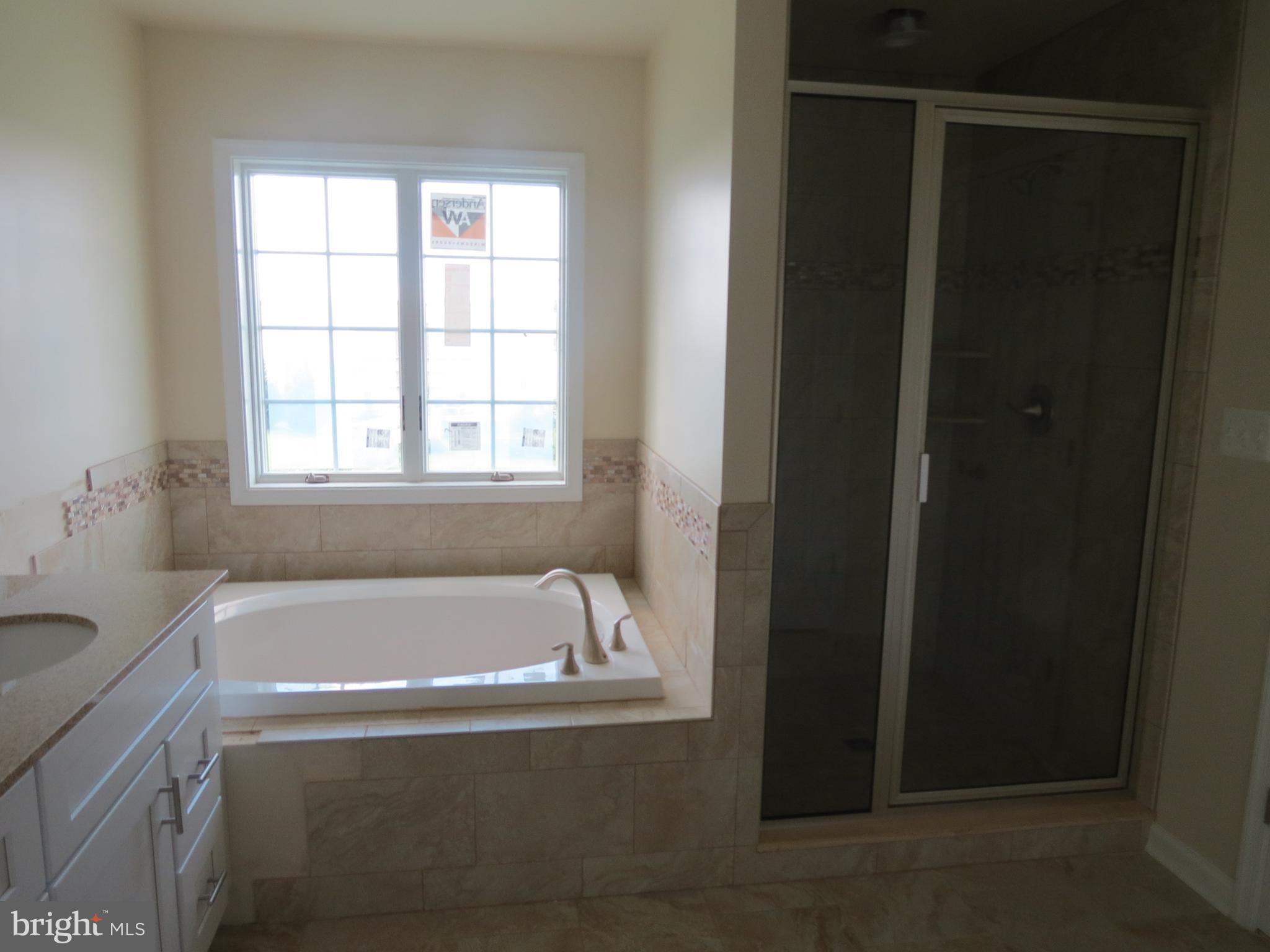 41 Wind Ridge Road Mount Airy, MD 21771 - Photo 17 of 30 Master bath with large shower & deco tile
