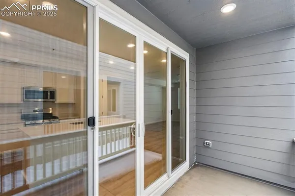 a view of a balcony