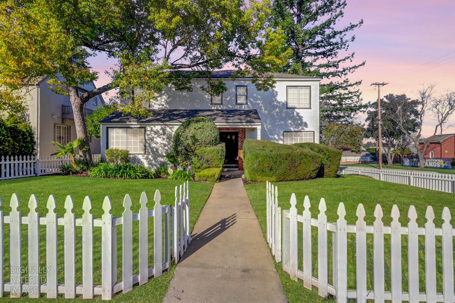 Photo was enhanced into twilight.