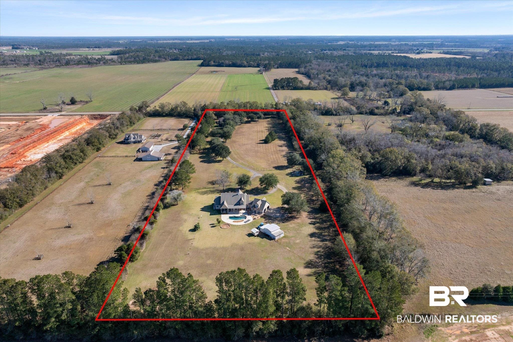 15635 County Road 83 Elberta, AL 36530 - Photo 47 of 54 Birds eye view of property with a rural view