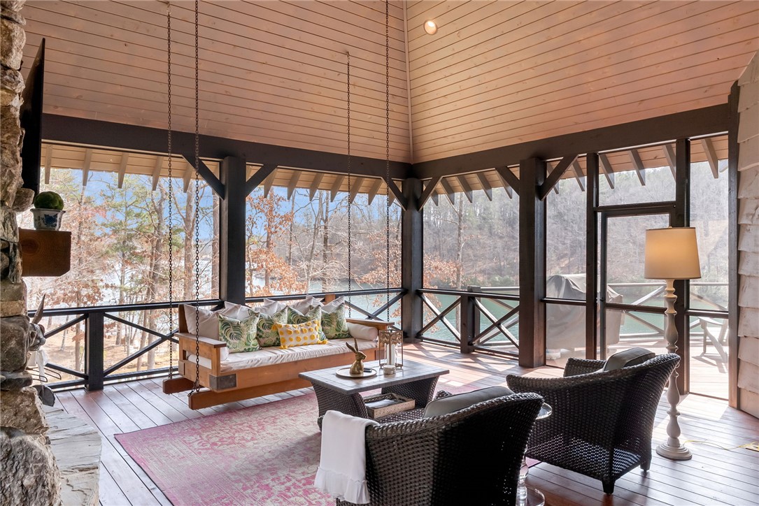 231 Quay Court Sunset, SC 29685 - Photo 13 of 48 Elevated Screened Porch with Lake View