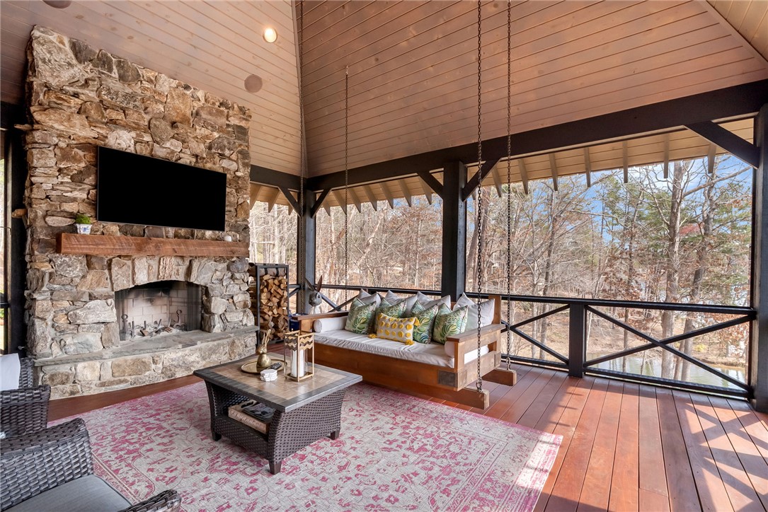 231 Quay Court Sunset, SC 29685 - Photo 14 of 48 Elevated Screened Porch with Lake View