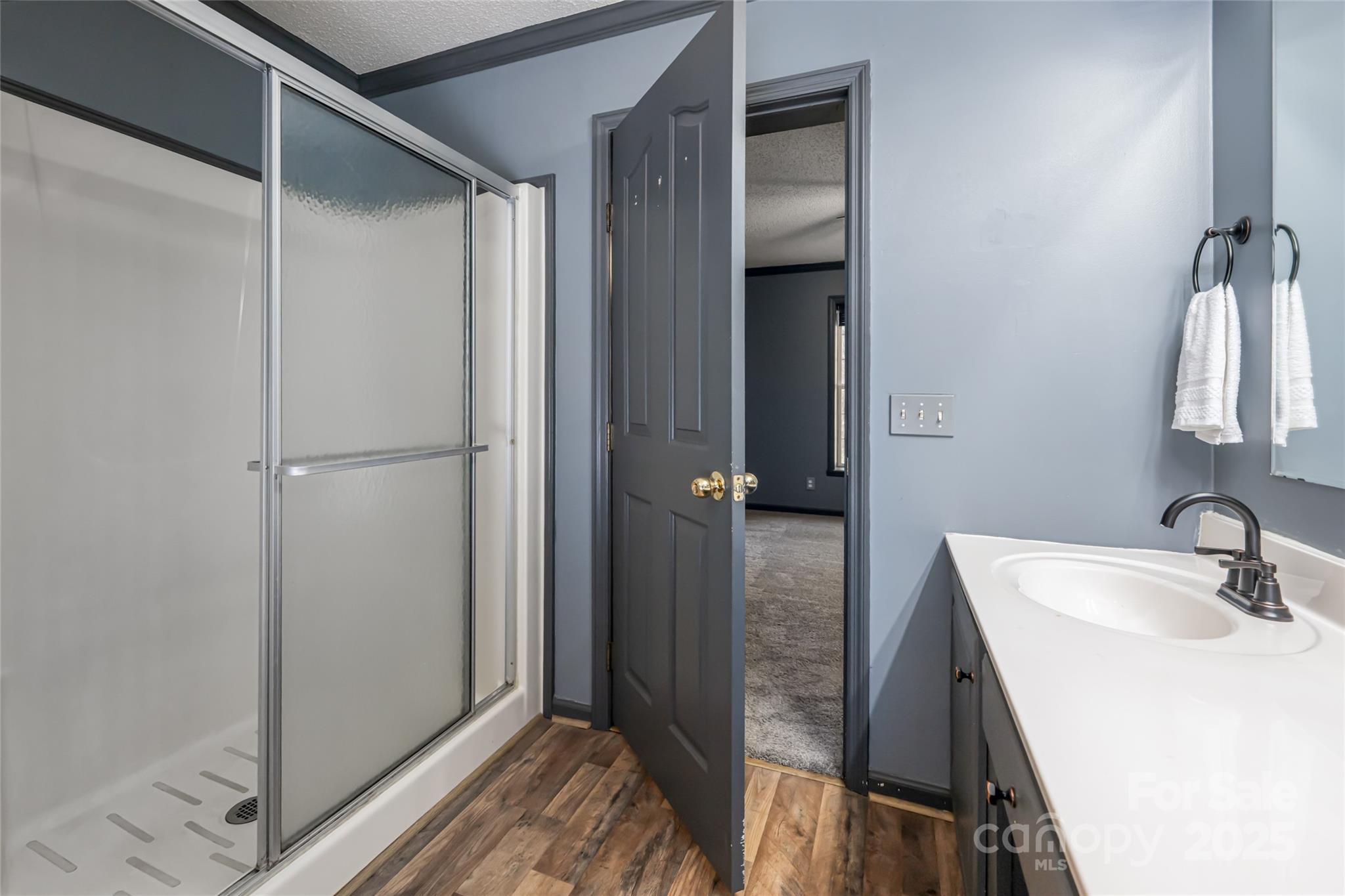 334 Foxden Road Mars Hill, NC 28754 - Photo 14 of 43 a bathroom with a sink and mirror
