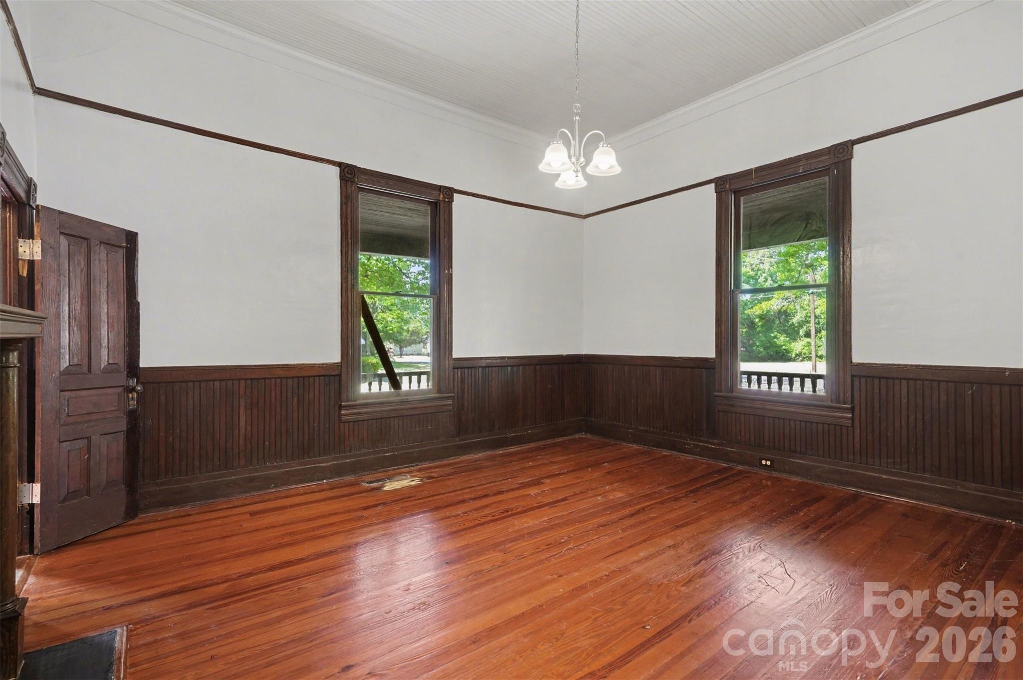 215 Theodore R Carr Avenue Morven, NC 28119 - Photo 22 of 28 a view of entryway with wooden floor and livingroom