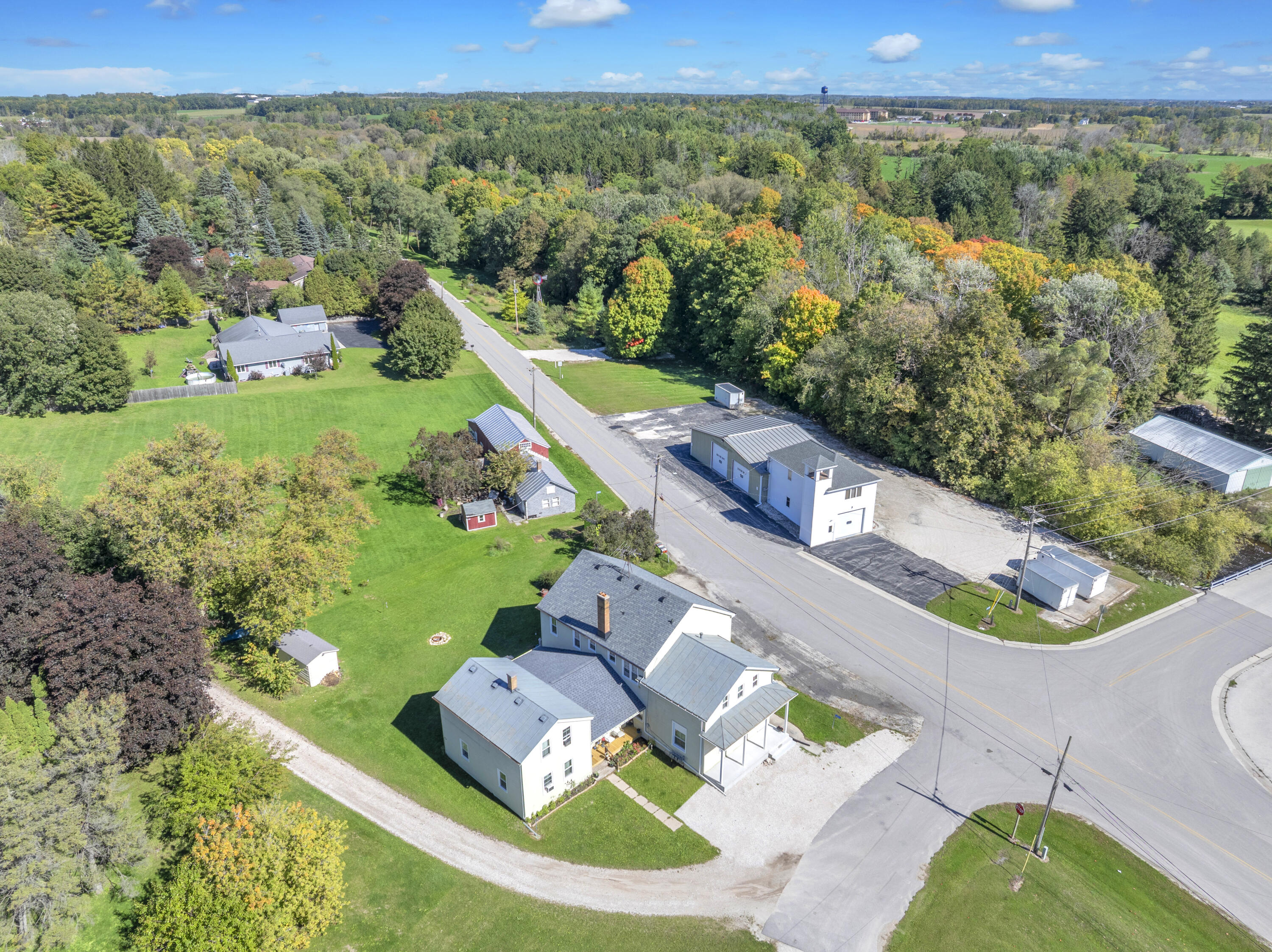 W4160 Main Road Herman, WI 53073 - Photo 2 of 39 Aerial property 1