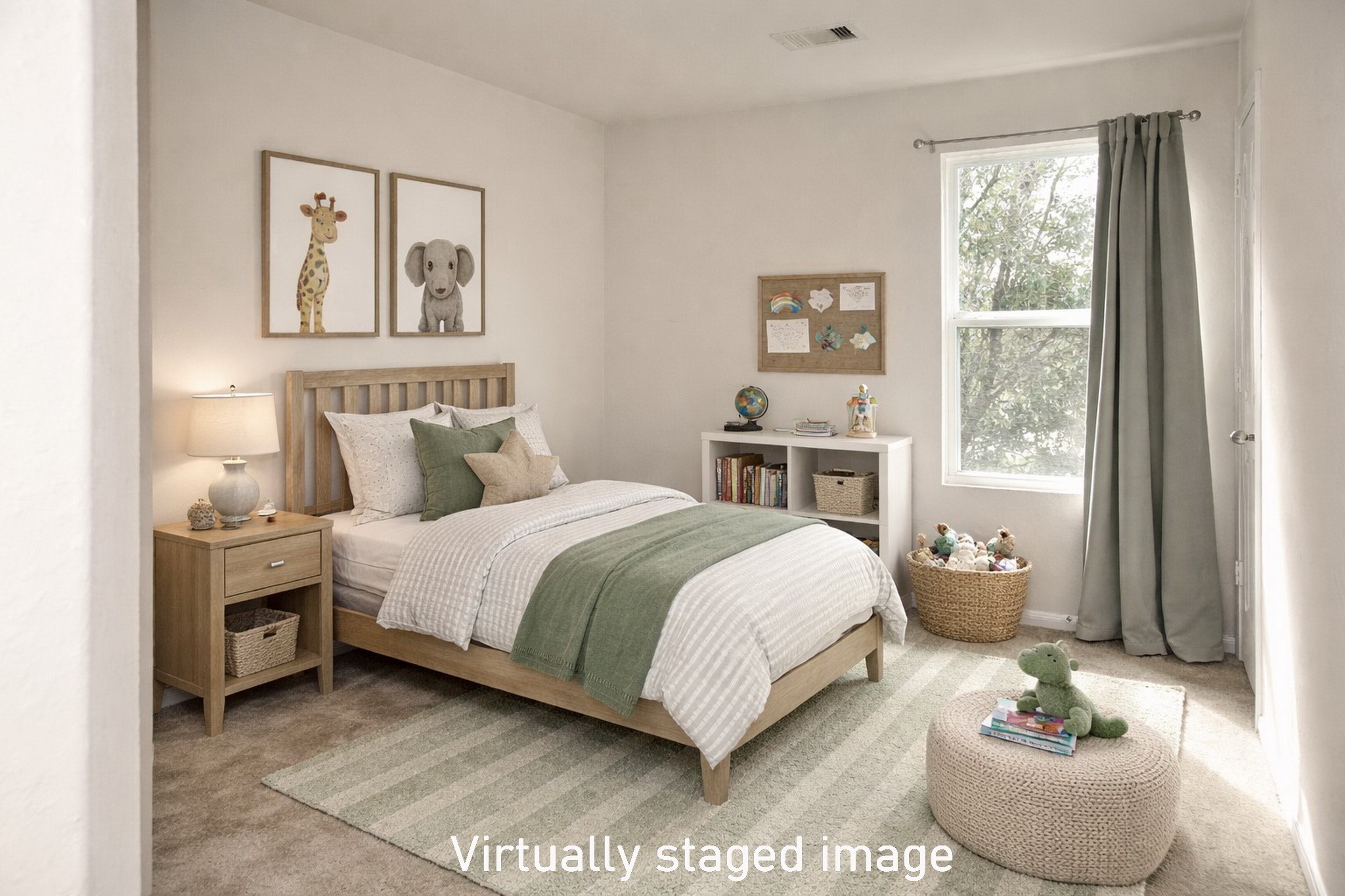 19211 Side Way Tomball, TX 77375 - Photo 29 of 36 a bedroom with a bed and wooden floor