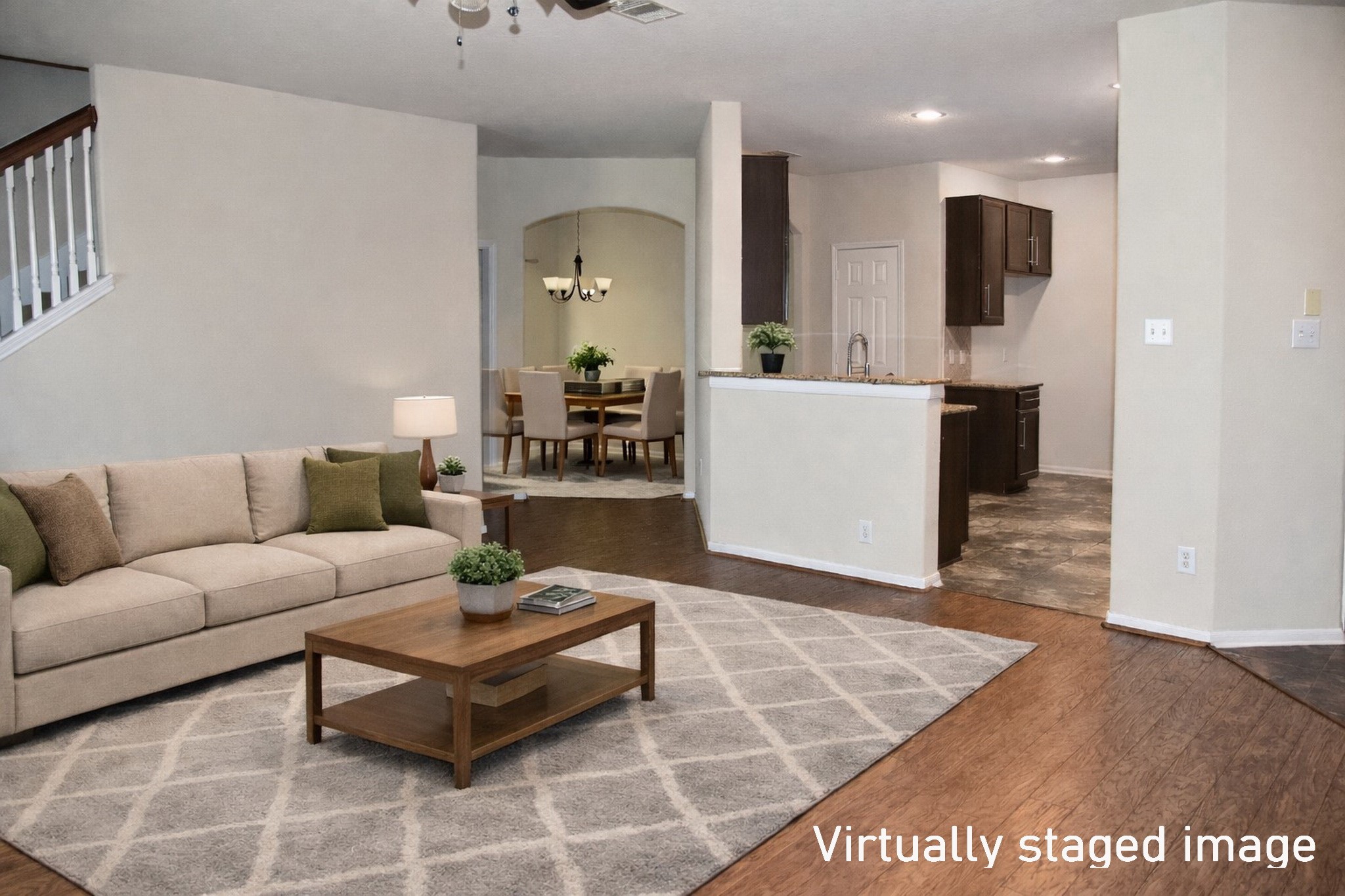 19211 Side Way Tomball, TX 77375 - Photo 9 of 36 a living room with furniture and a rug