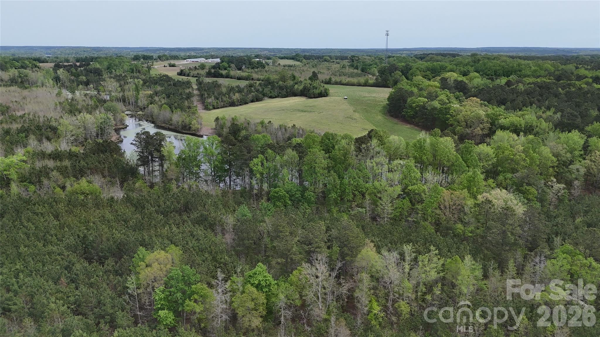 6377 Highway 52 Cheraw, SC 29520 - Photo 37 of 41 an aerial view of residential house with space and trees all around