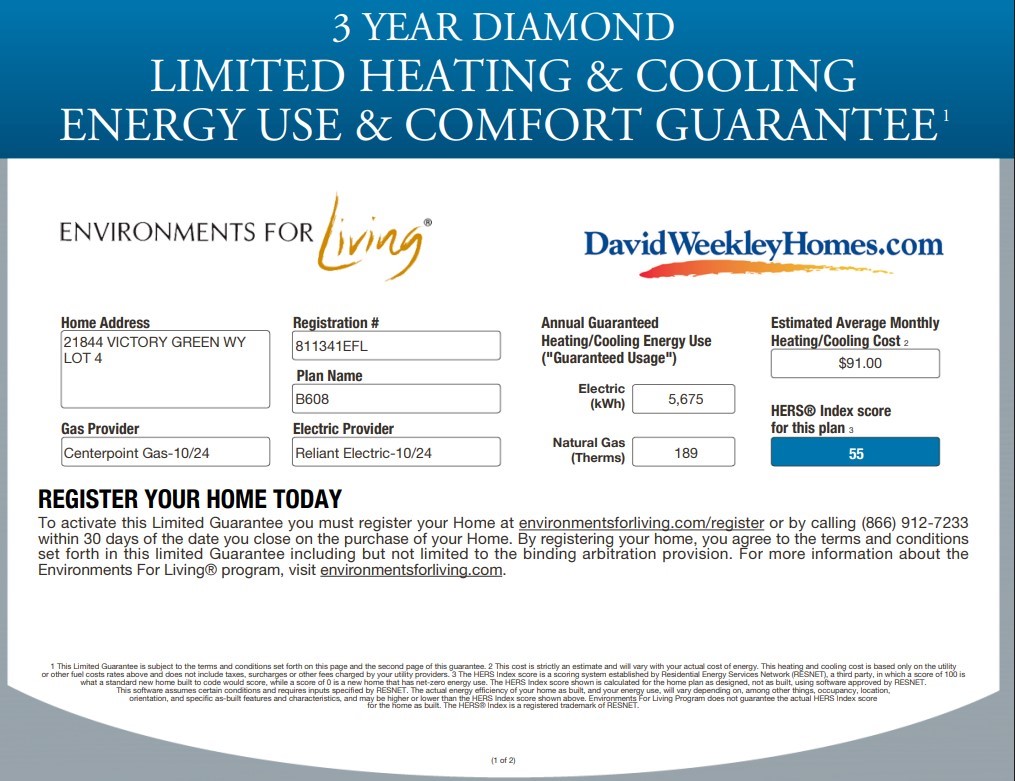 21844 Victory Green Way Porter, TX 77365 - Photo 13 of 47 With 2x6 exterior wall construction, we can use a higher R value insulation which saves you money on your heating and cooling bills…Ask us about our guarantee!