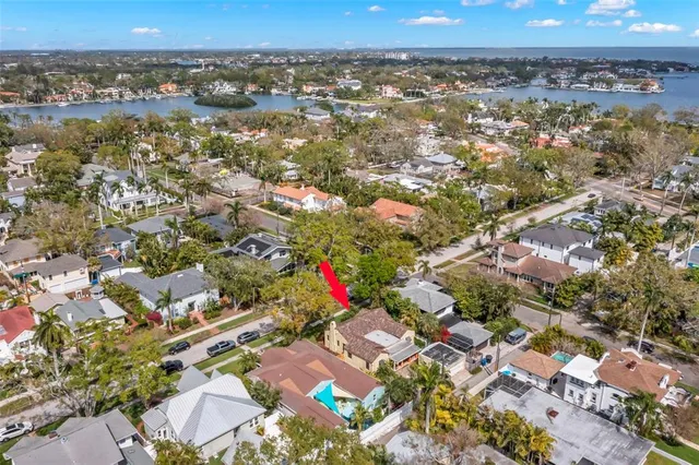 a view of a building with a yard