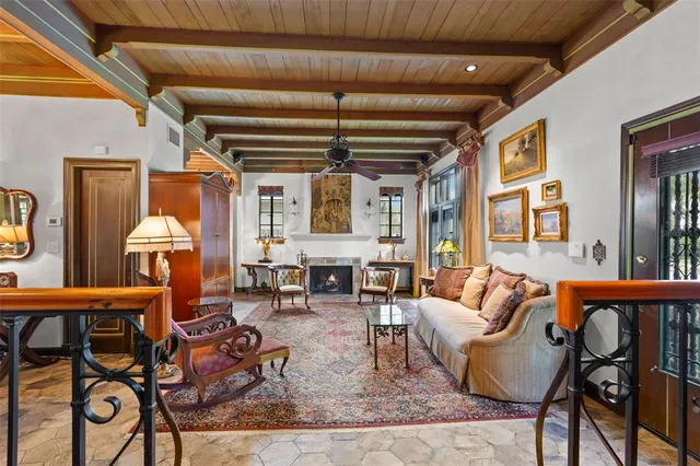 a outdoor living space with patio furniture