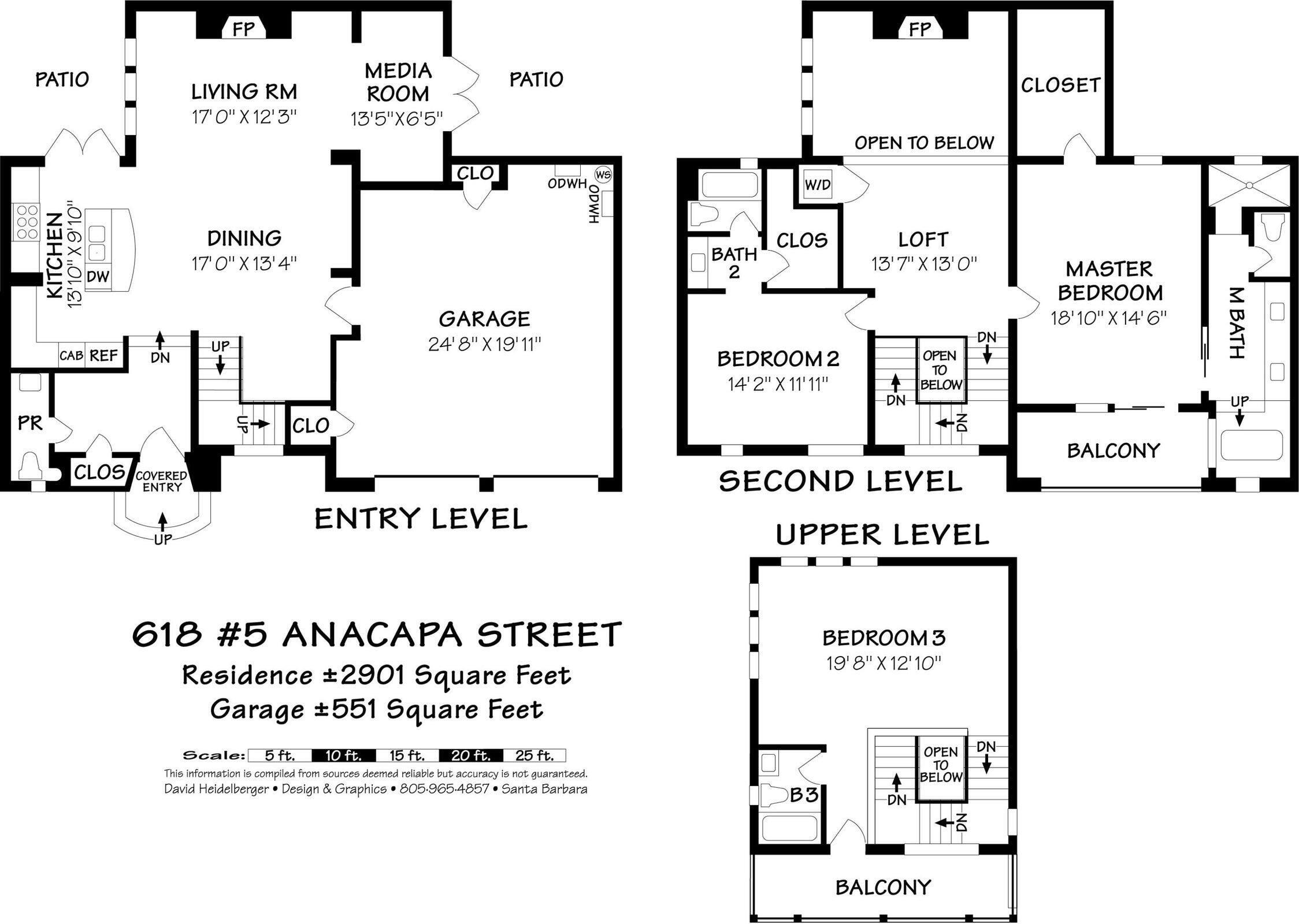 618 Anacapa Street, Unit 5 Santa Barbara, CA 93101 - Photo 38 of 38 Floor Plan