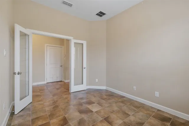 a view of an empty room