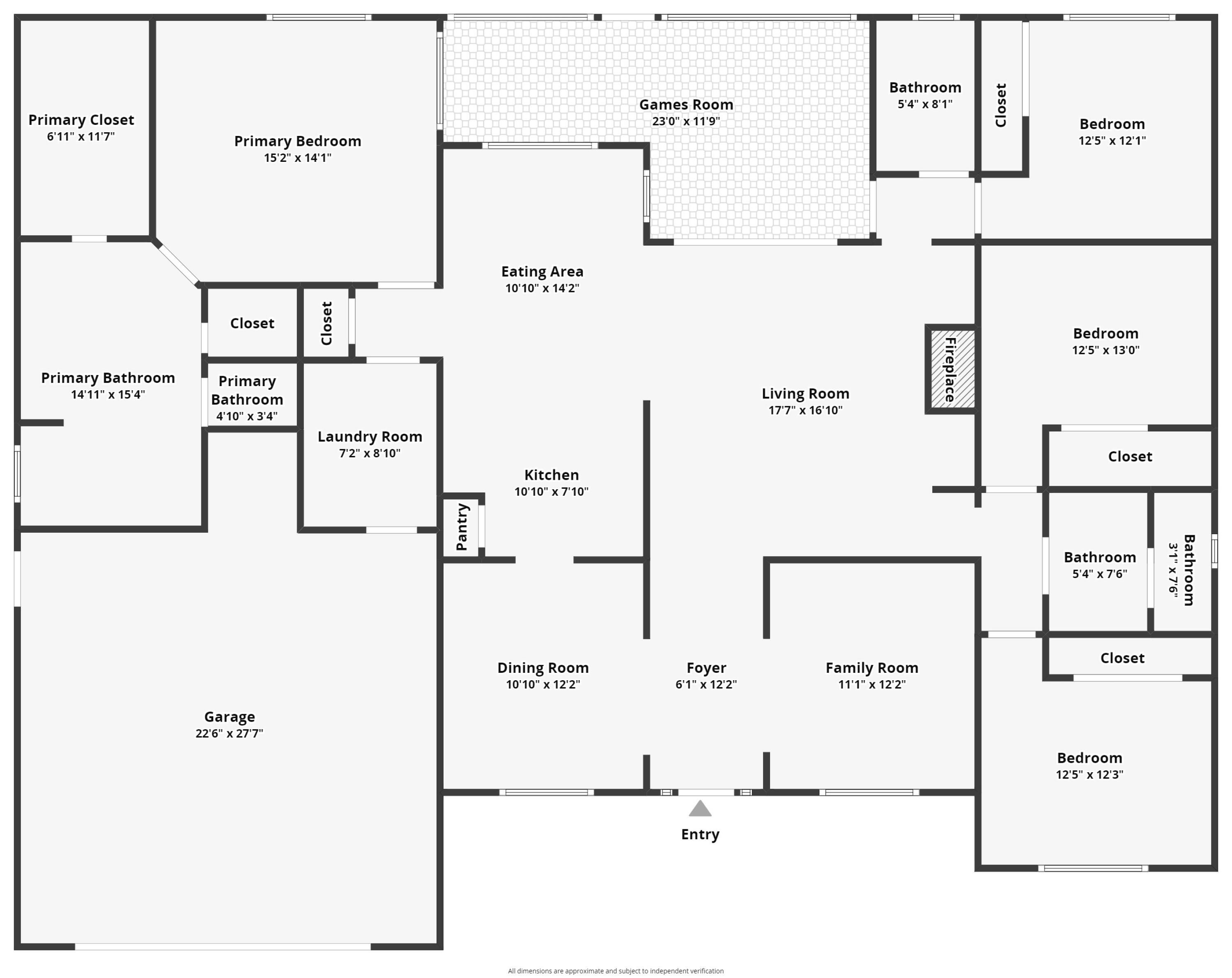2903 Chancery Lane Crestview, FL 32539 - Photo 36 of 43 a picture of a floor plan