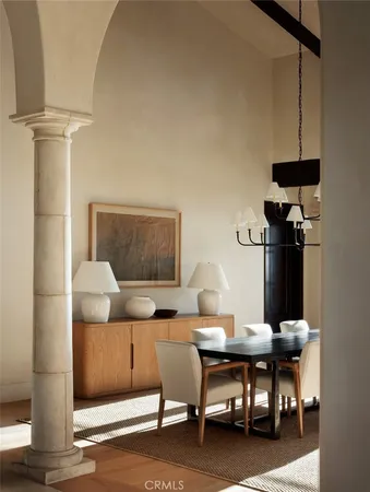 a view of hall way with mirror