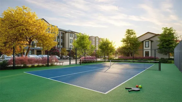 a view of a basketball court