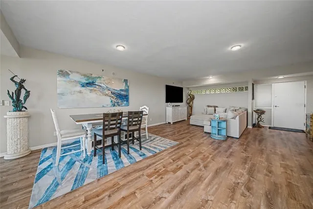 a view of a lake with houses with outdoor space