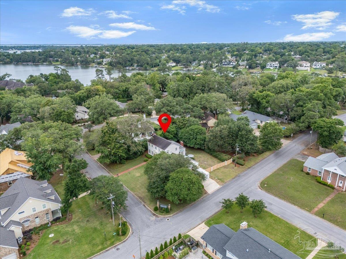 3361 Palermo Road Pensacola, FL 32503 - Photo 14 of 50 an aerial view of residential houses with outdoor space and trees
