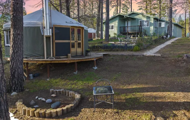 a view of outdoor space with trees