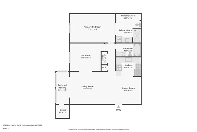 $424,900 | 6381 Bay Club Drive, Unit 3, Fort Lauderdale, FL 33308