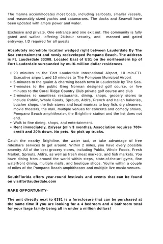 $424,900 | 6381 Bay Club Drive, Unit 3, Fort Lauderdale, FL 33308