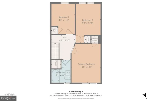 a picture of a room with a floor plan
