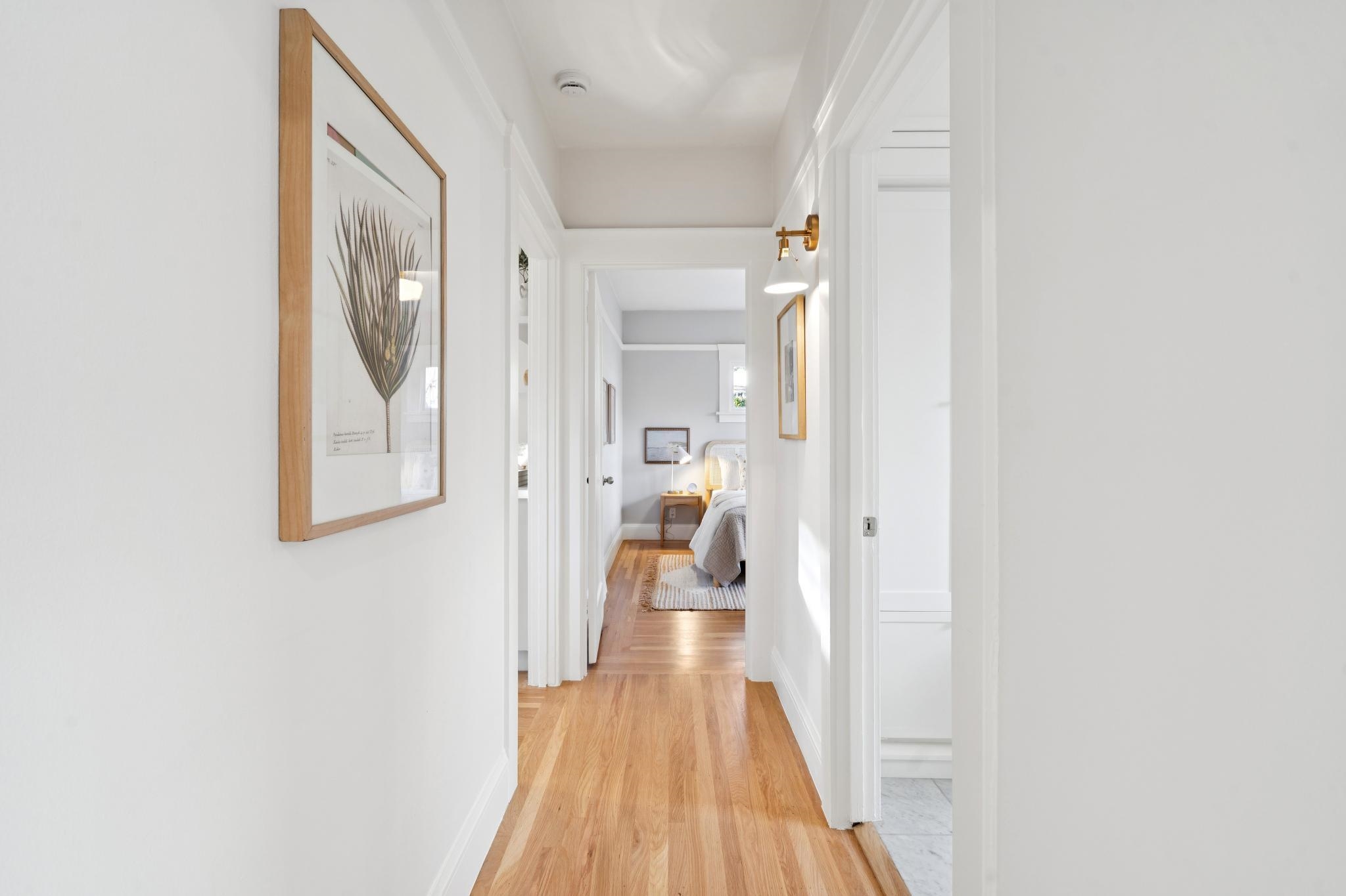 1117 Ranleigh Way Piedmont, CA 94610 - Photo 15 of 45 a view of a hallway with wooden floor and staircase