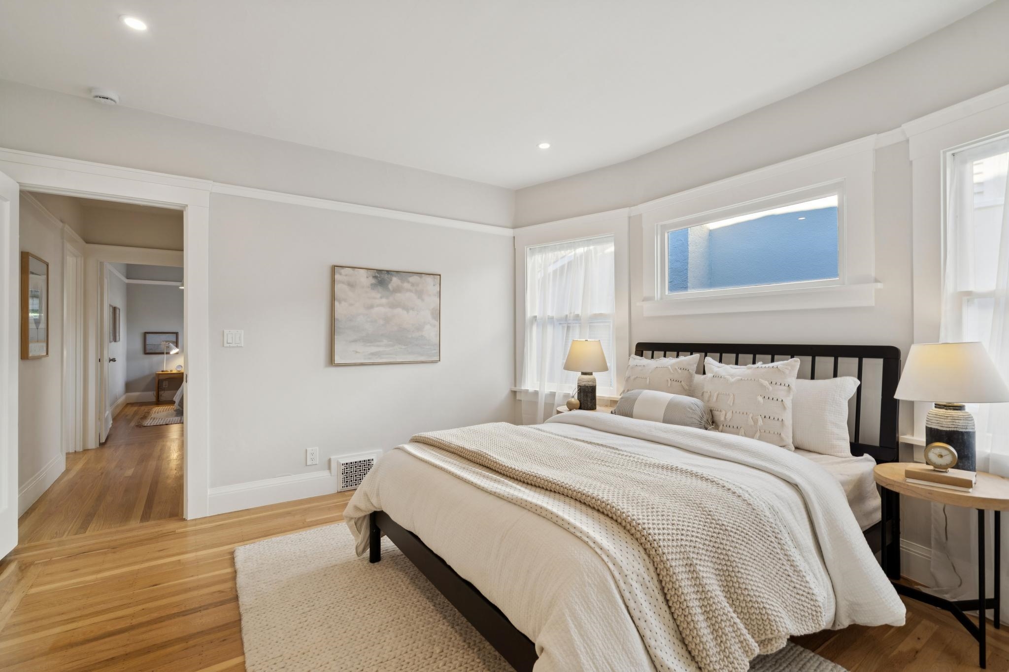 1117 Ranleigh Way Piedmont, CA 94610 - Photo 17 of 45 a bedroom with a bed and a night stand