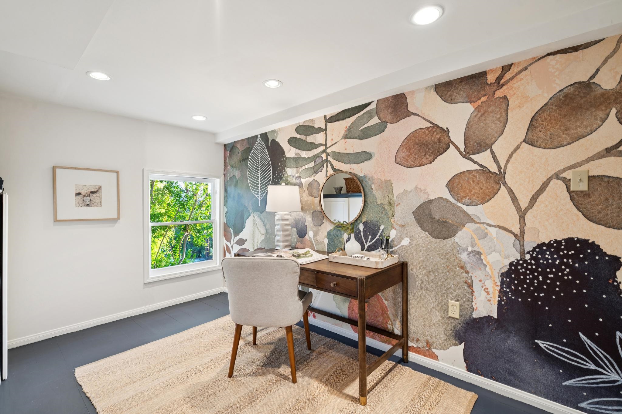 1117 Ranleigh Way Piedmont, CA 94610 - Photo 26 of 45 a workspace with wooden floor and a rug