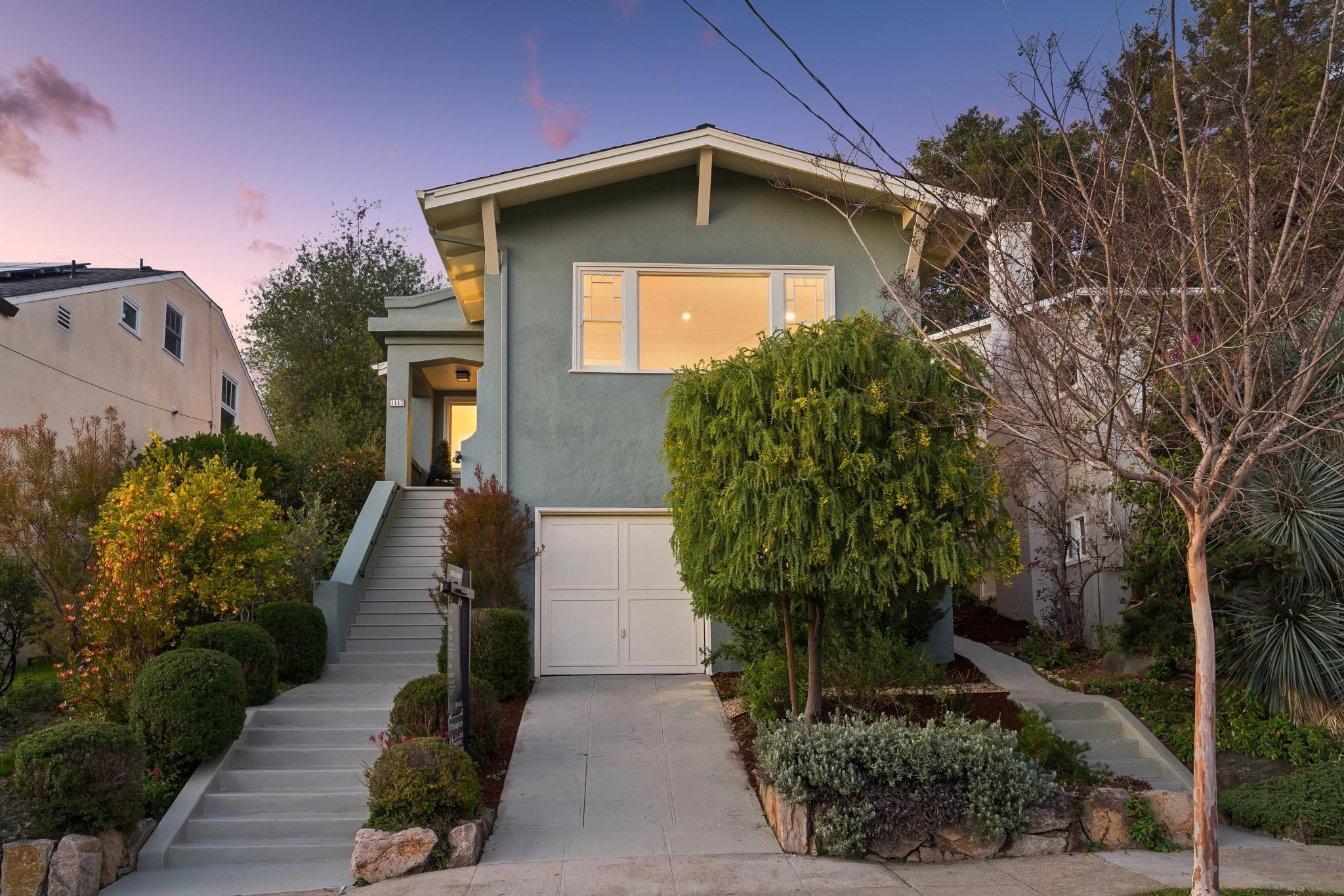 1117 Ranleigh Way Piedmont, CA 94610 - Photo 32 of 45 a front view of a house with garden