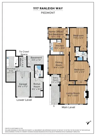 $1,075,000 | 1117 Ranleigh Way, Piedmont, CA 94610