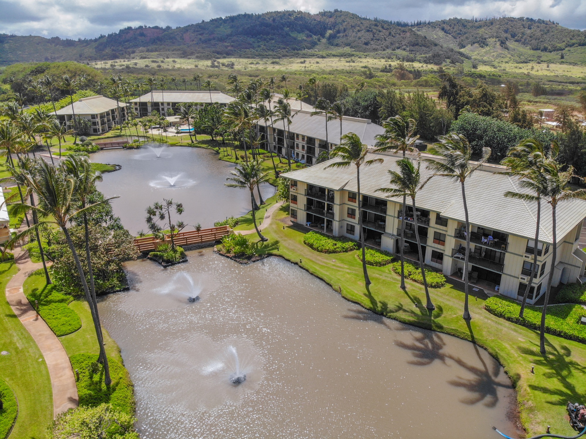 4330 Kauai Beach Drive, Unit E13 Lihue, HI 96766 - Photo 22 of 30 an aerial view of residential house and outdoor space