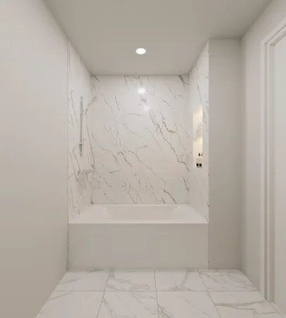 a view of bathroom and bathtub